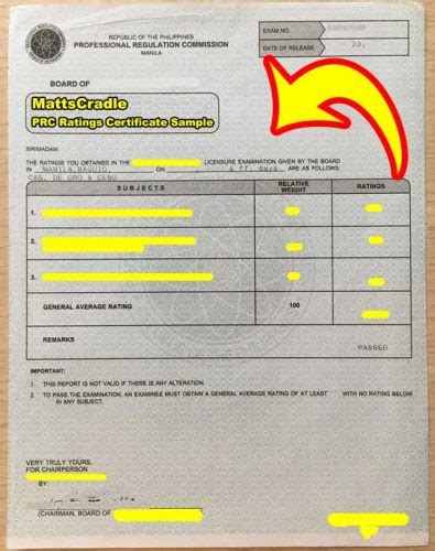 certificate of results and proceeds|PRC Frequently Asked Questions .